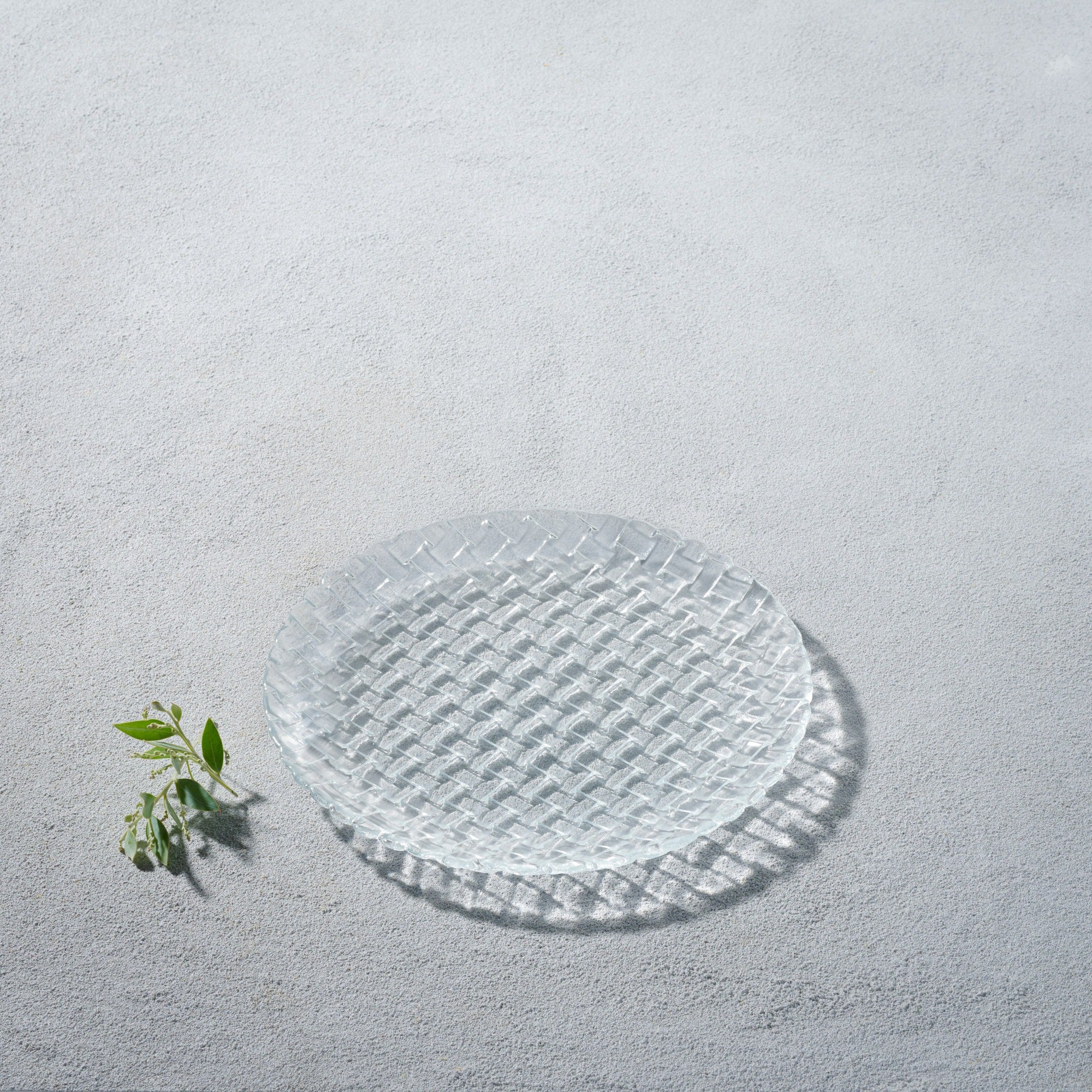 Vikko - Basketweave, Glass Dinnerware Set of 6