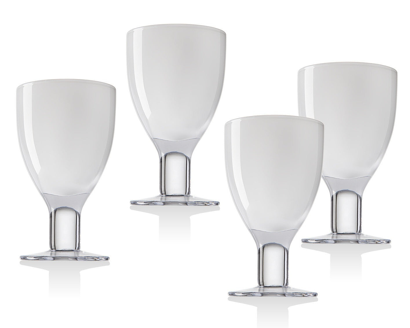 Galley White Goblets S/2