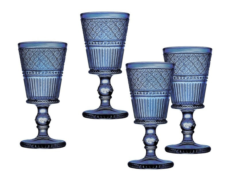 Blue Claro Goblets s/3