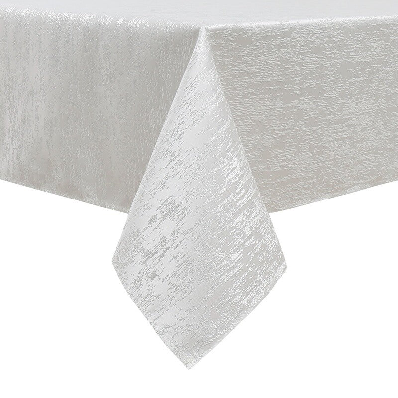 TC1324- 70 x 120 Jacquard Off White Tablecloth