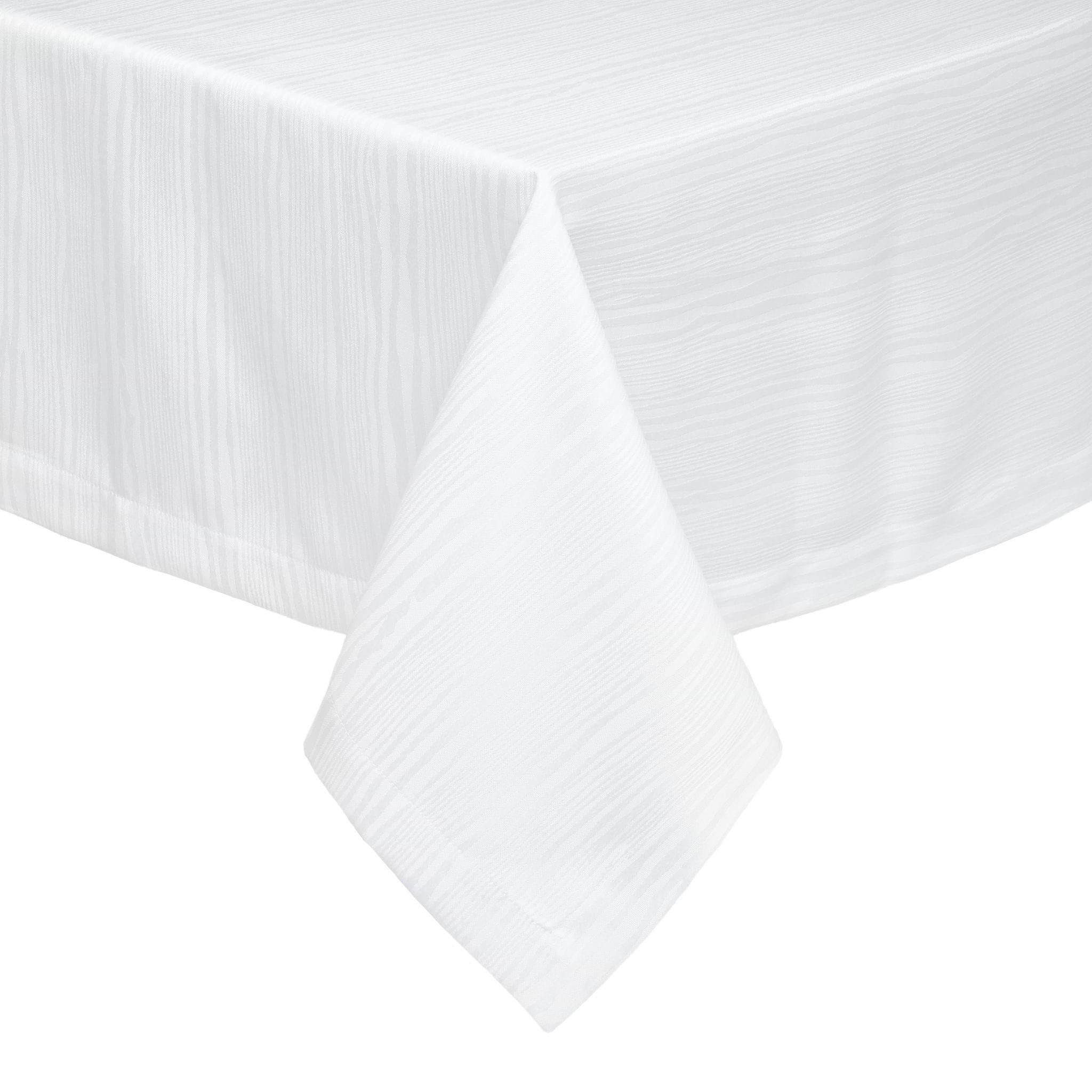 Madison White Tablecloth 66 x 108