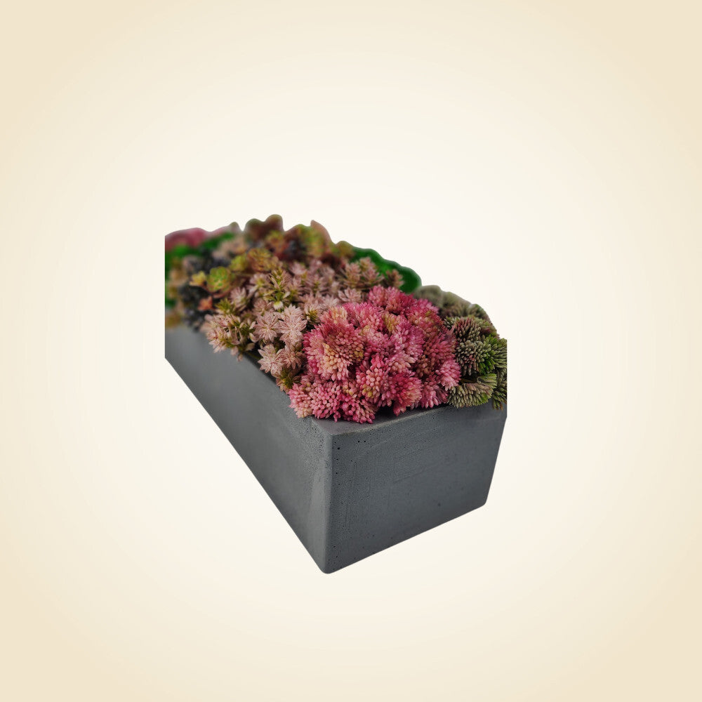 16" Grey Planter Floral Arrangement