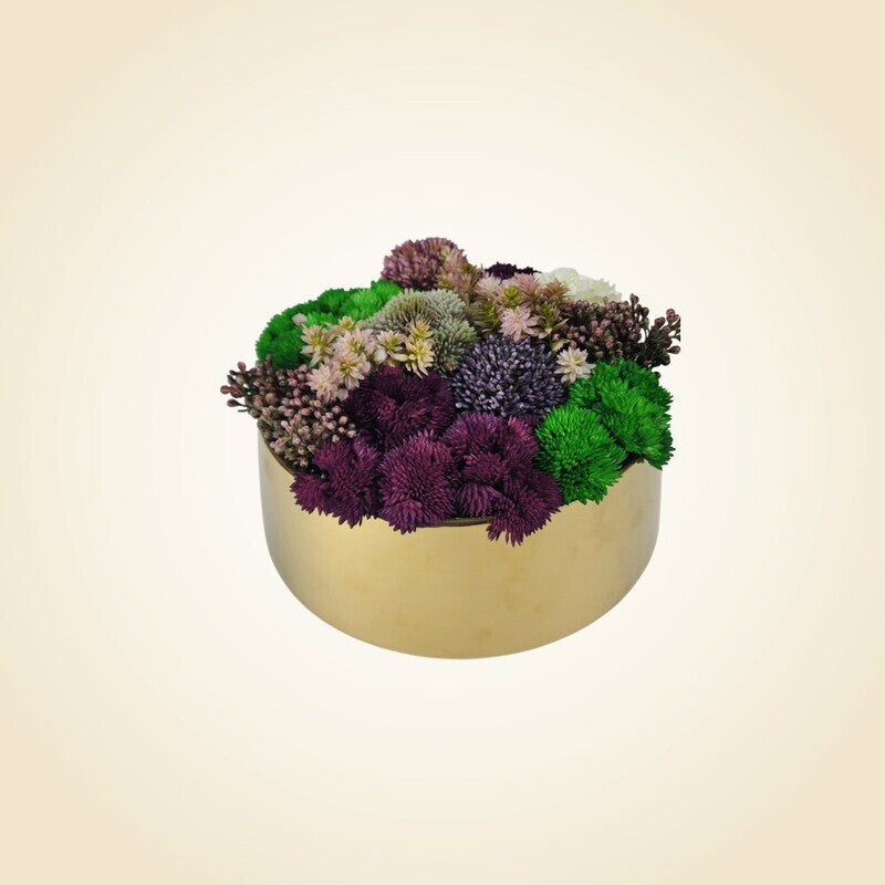 Gold Medium Round Floral Arrangement