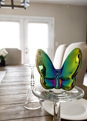 Solid Iredescent Crystal Butterfly