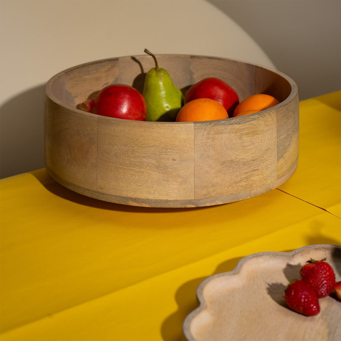 Mango Wood Salad Bowl
