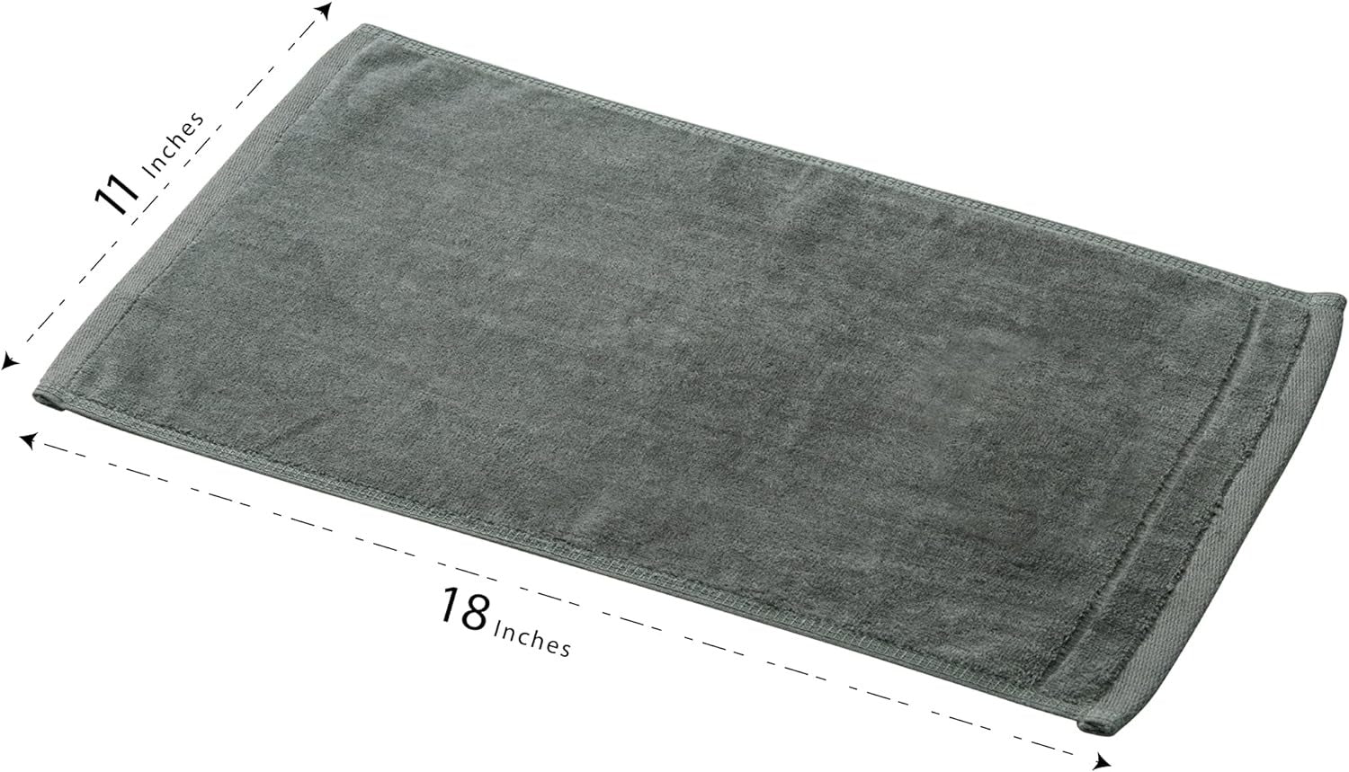 2 Dark Gray Towels with Silver Letter R