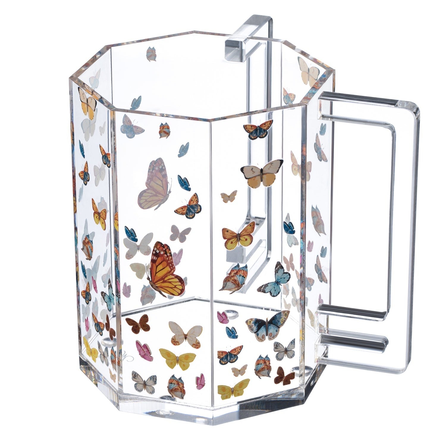 Hexagon Colored Butterfly Wash Cup