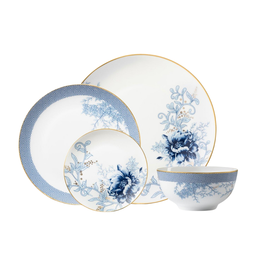 Vikko - Bliss, Cypress, Dinnerware Set, Service For 4, 16 Pc