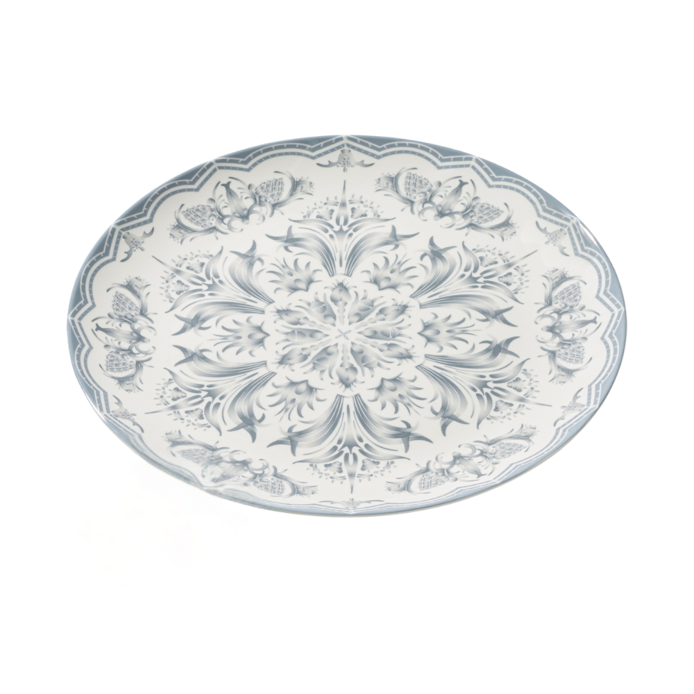 Vikko- Bliss Lily Charger Plate Gray