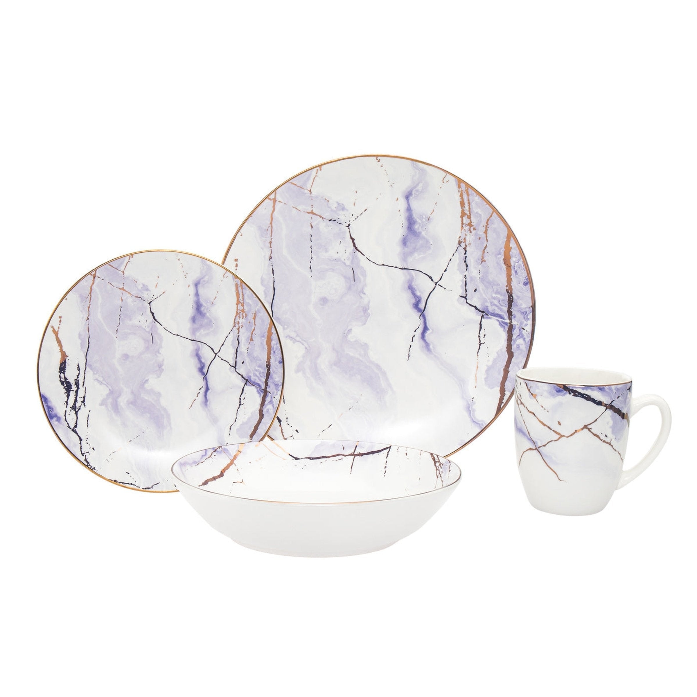 Devon Porcelain 16 Piece Dinnerware Set