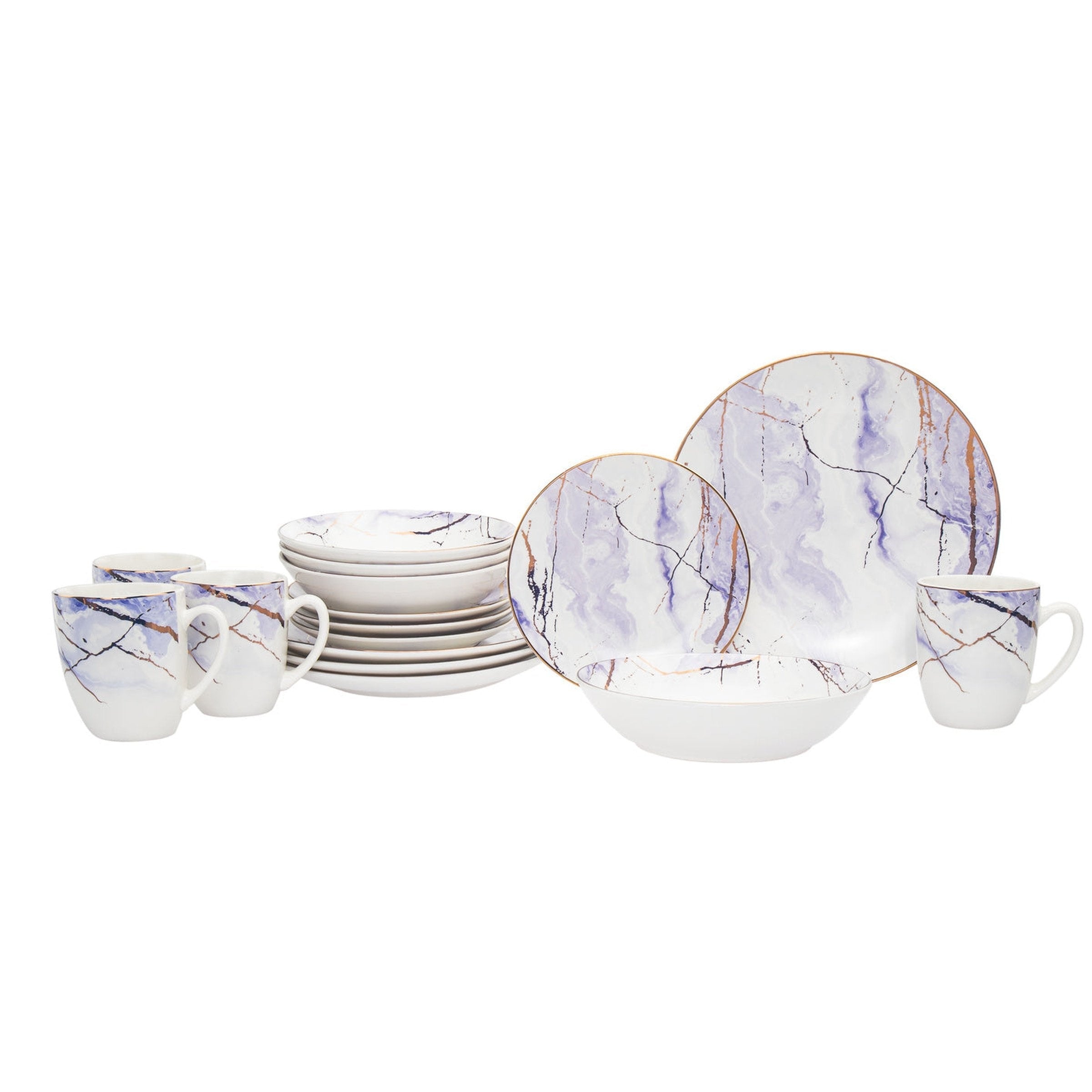 Devon Porcelain 16 Piece Dinnerware Set