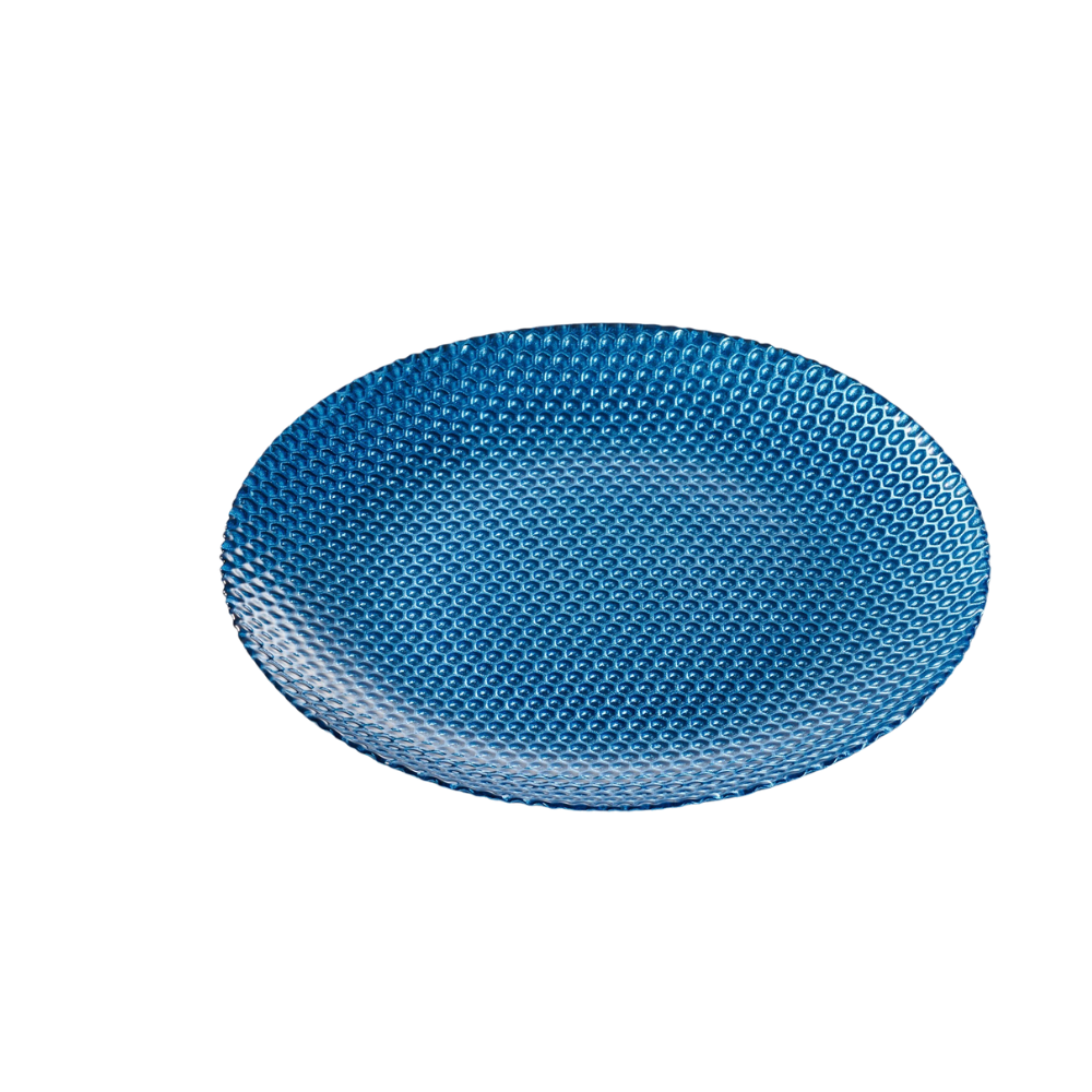 Vikko - Maple, Glass Charger, Light Blue, 13" Set of Six
