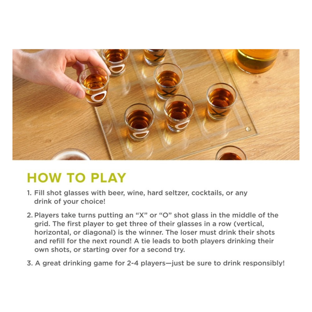 Tic Tac Shot Shot Drinking Board Game