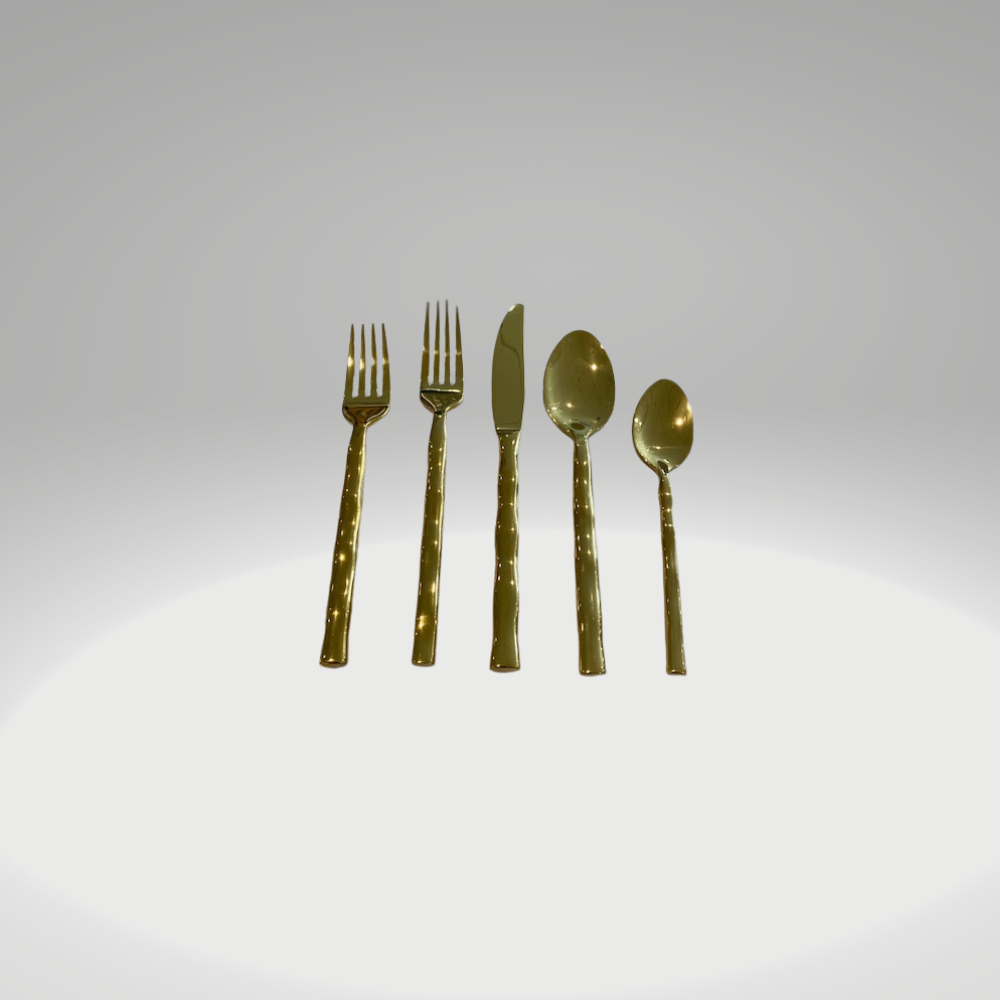 Flamingo Gold 20 pc Flatware Set Timeless Table