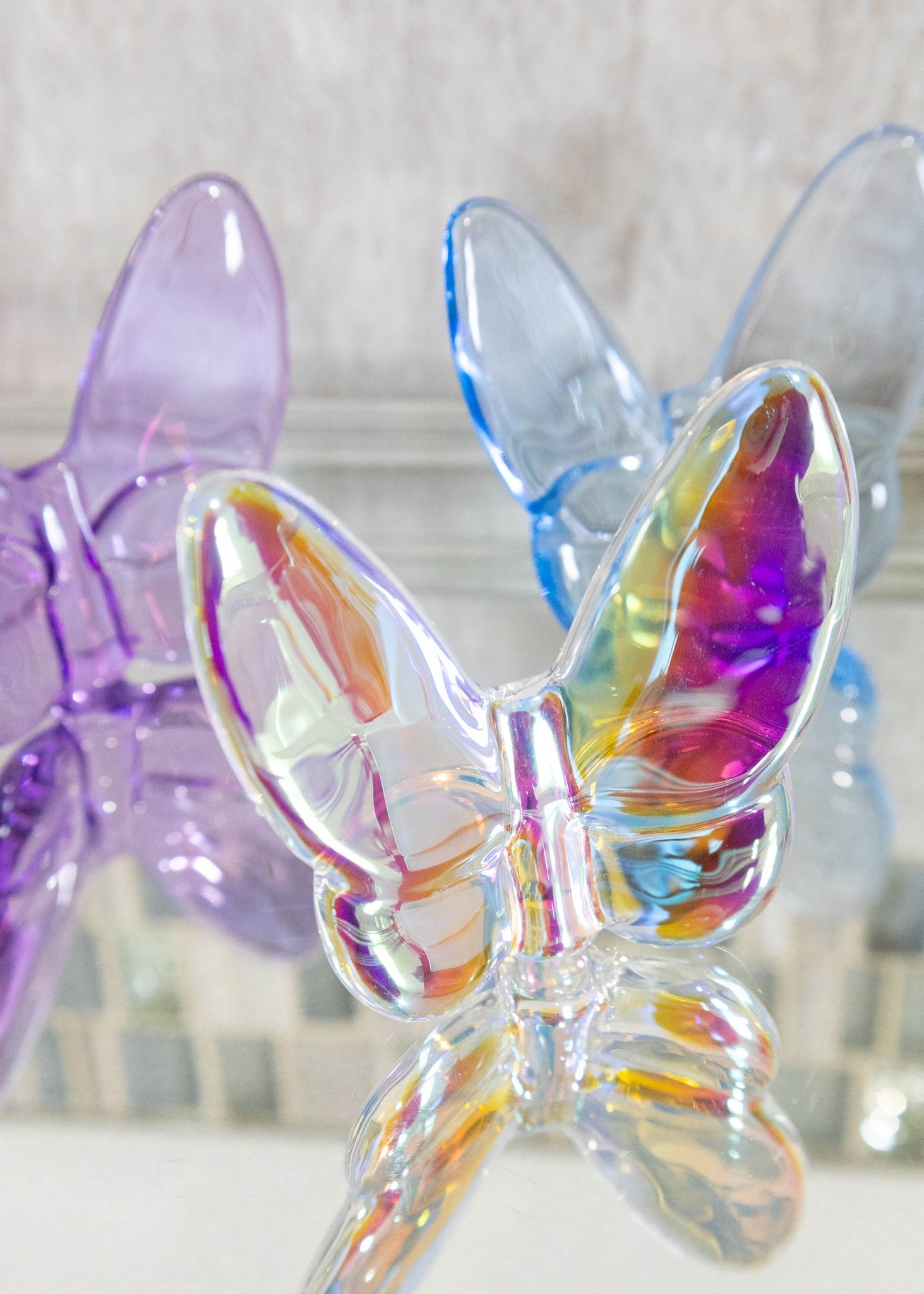 Crystal Butterfly Light Iridescent