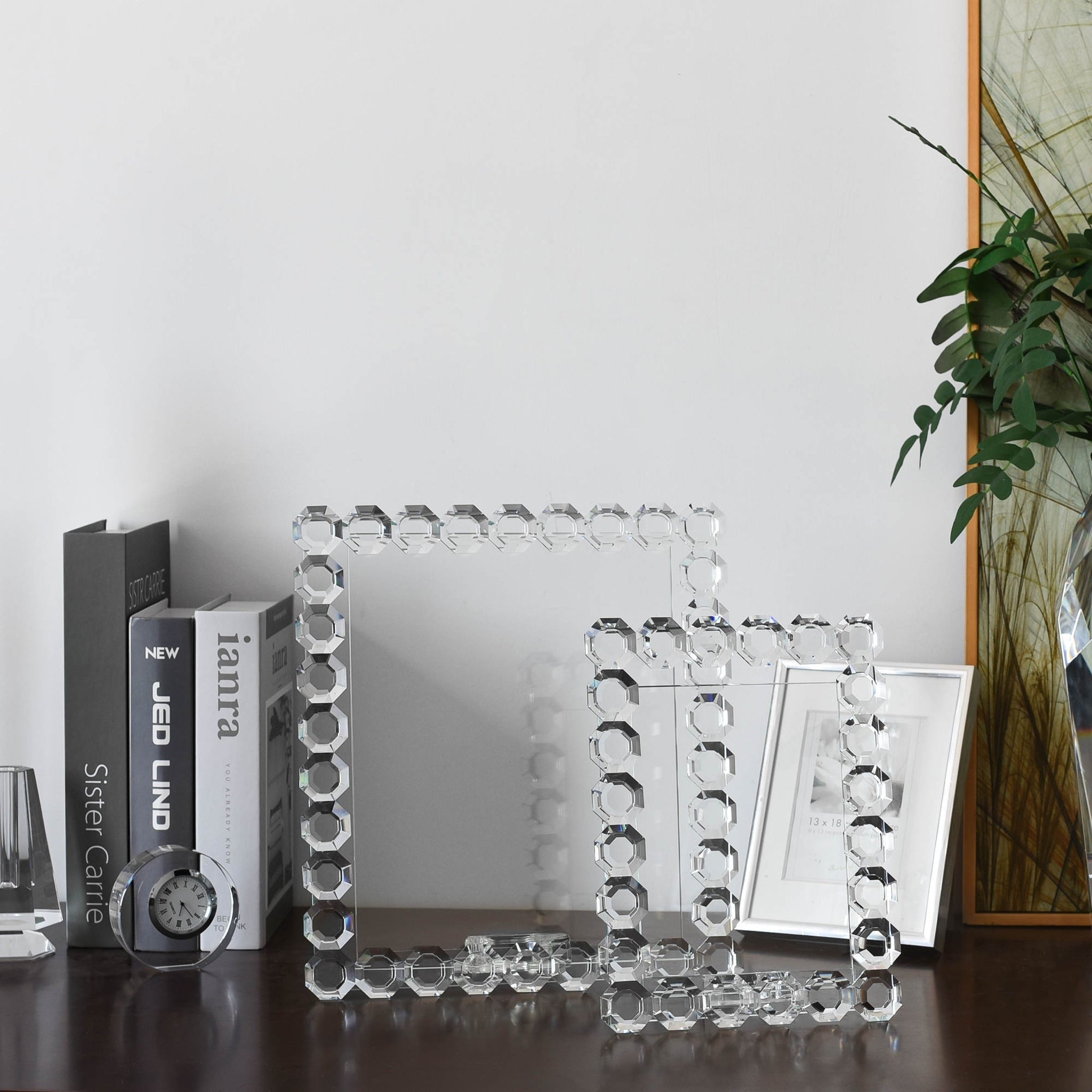 Octagon Crystal 5 x 7 Picture Frame