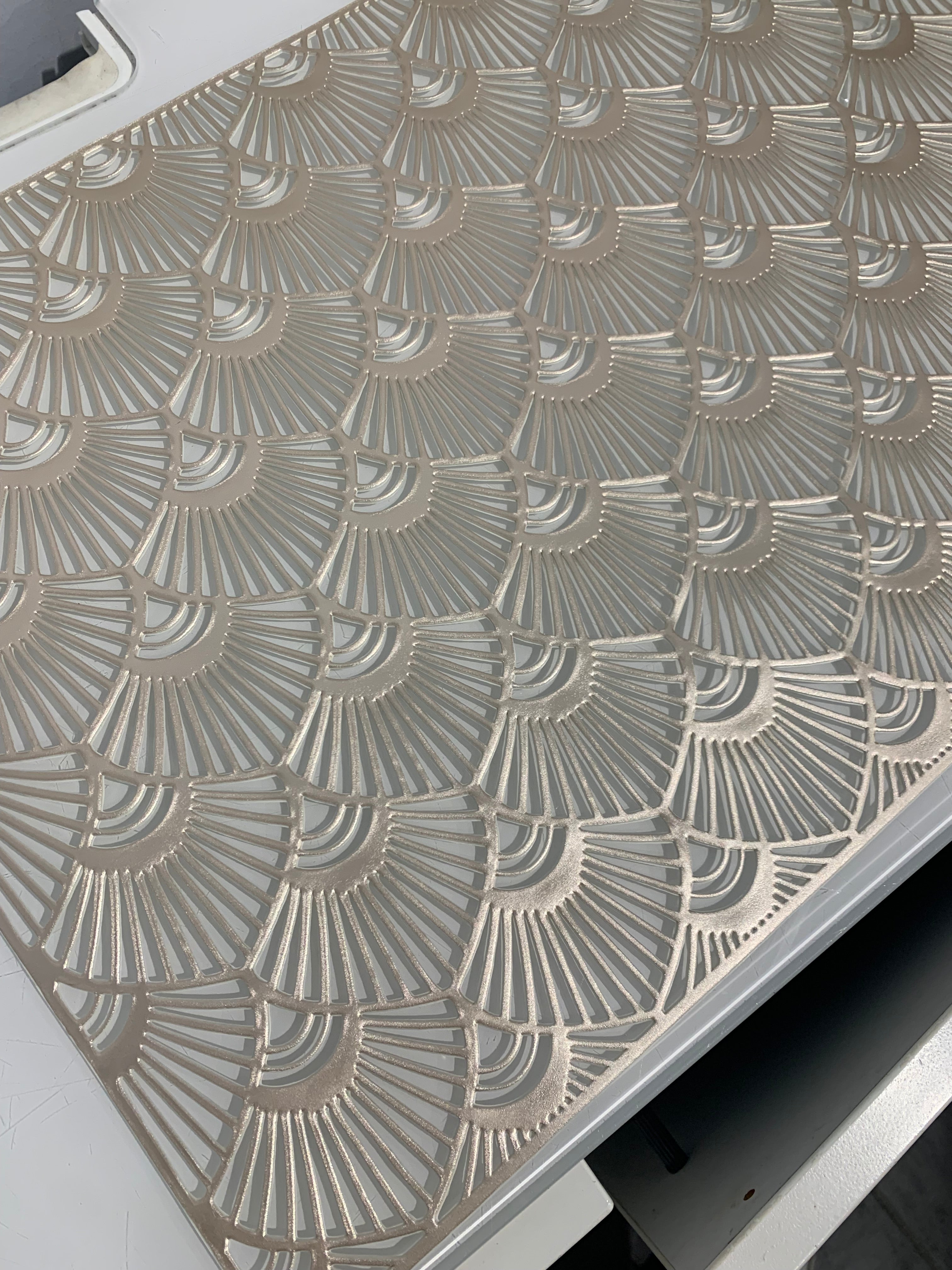 Gold Shell Rectangle Placemat