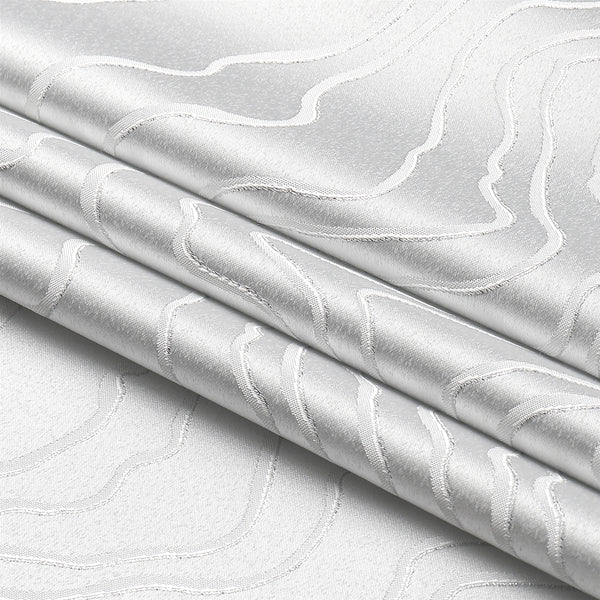 TC1348 Jacquard Silver Ripple Tablecloth