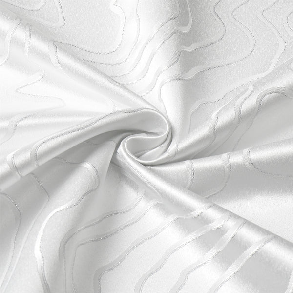 TC1348 Jacquard Silver Ripple Tablecloth