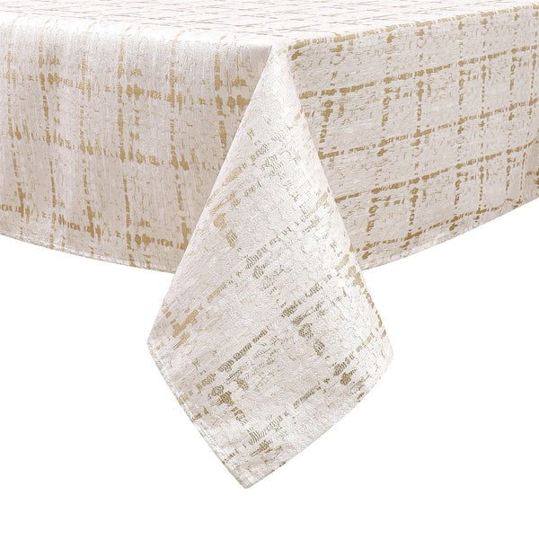 TC1356 Jacquard Wave Gold Tablecloth