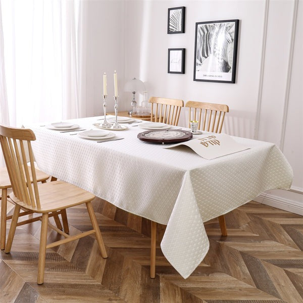 TC1364 - Jacquard Diamond Gold Tablecloth