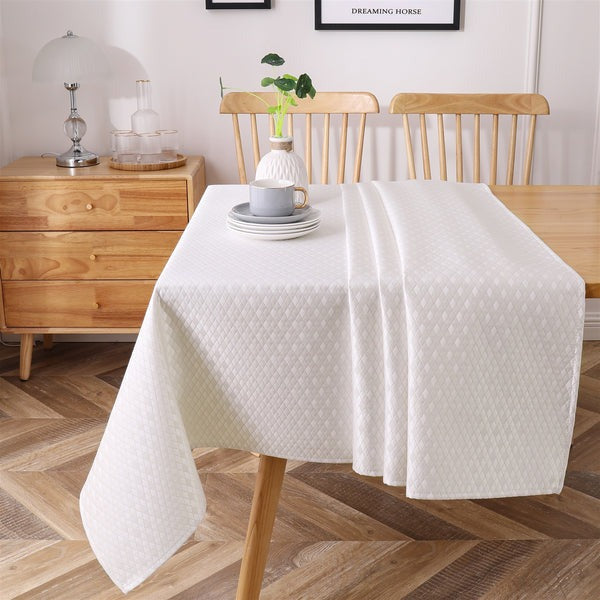 TC1364 - Jacquard Diamond Gold Tablecloth