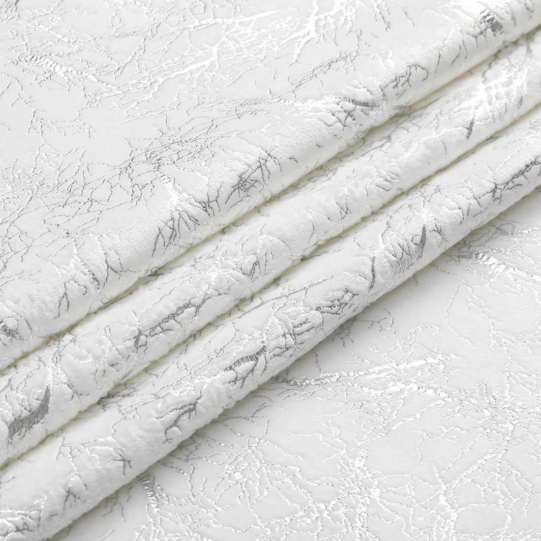 TC1411 - 70 x 144 Velvet Silver Branch Tablecloth