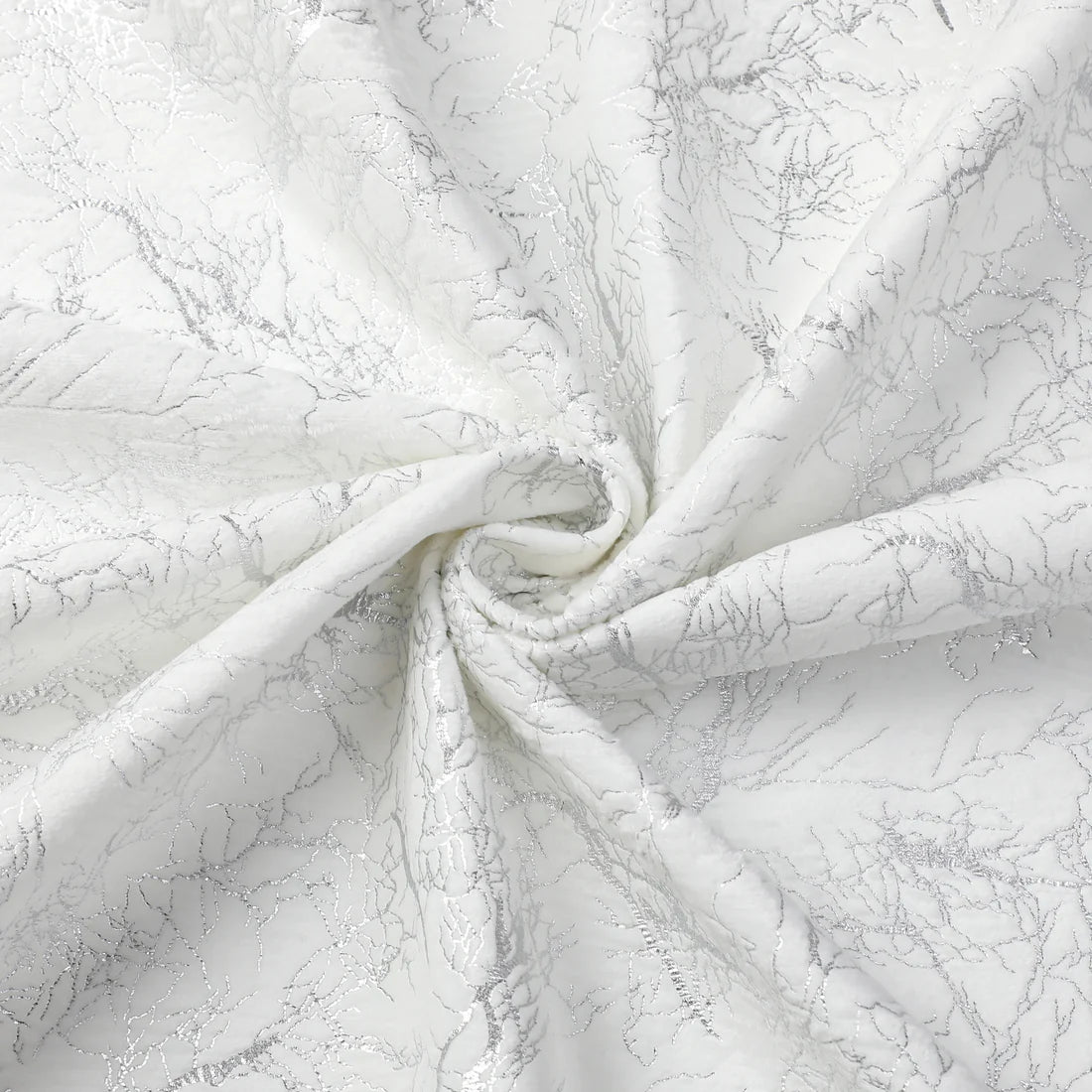 TC1411 - 70 x 144 Velvet Silver Branch Tablecloth