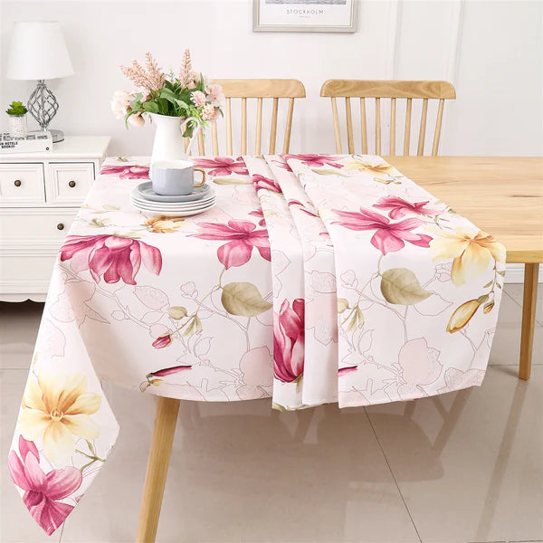TC1503 Fushia Floral Tablecloth