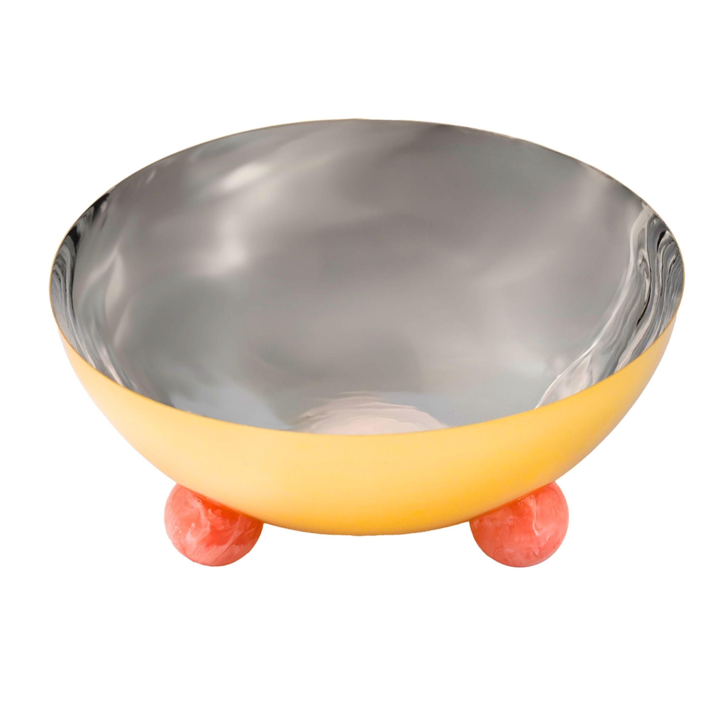 Temari Pink & Gold Footed Bowl 12''