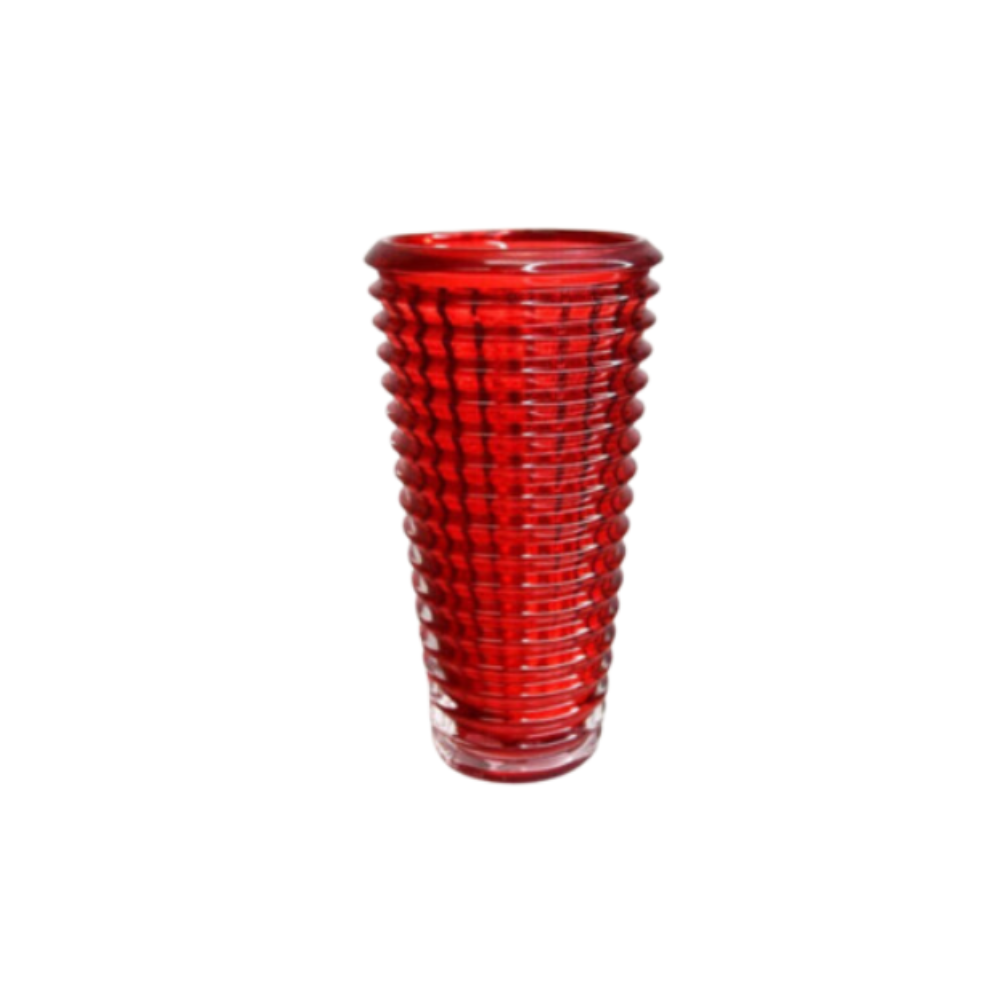 Jewel Red Glass Vase