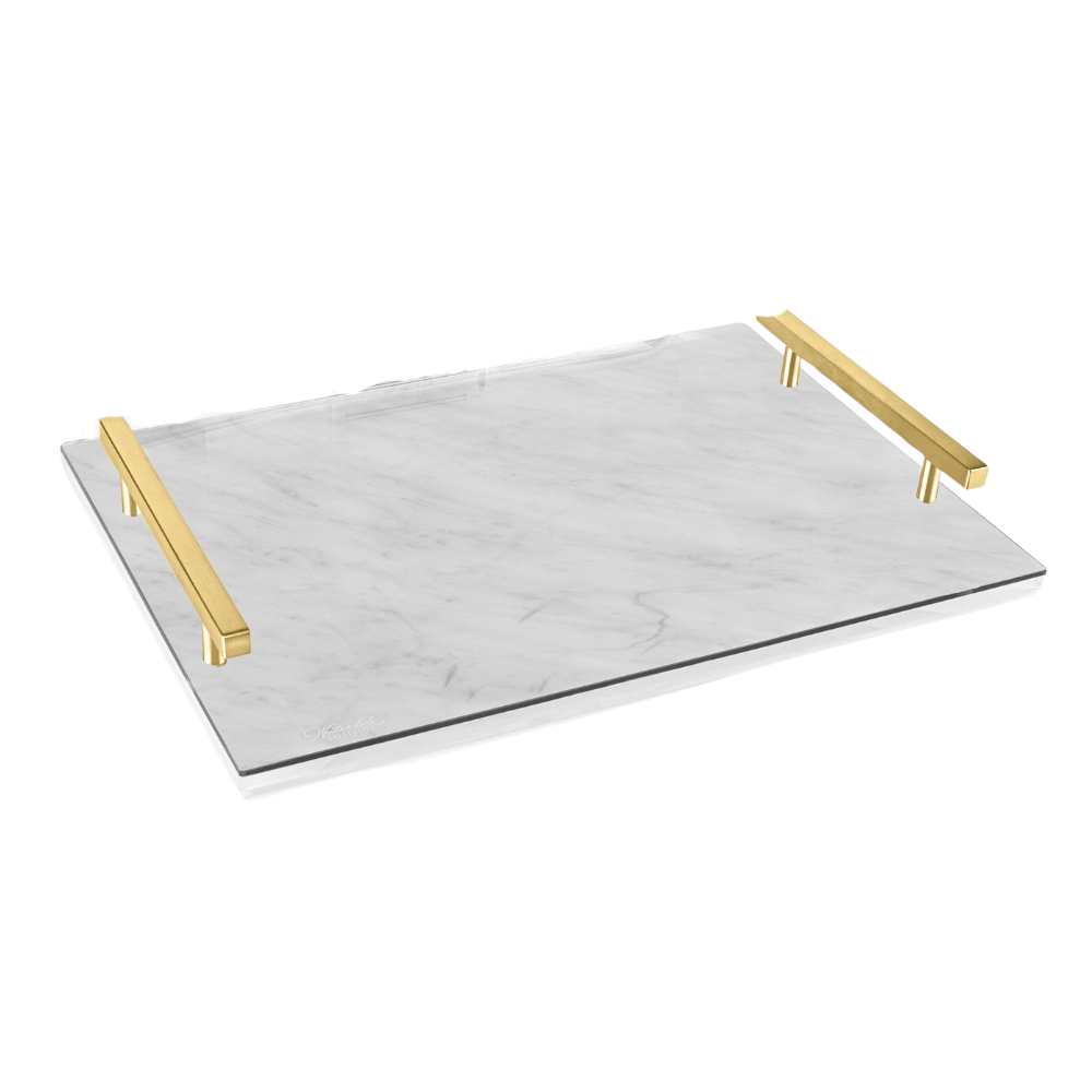 Marble Challah Board - Gold