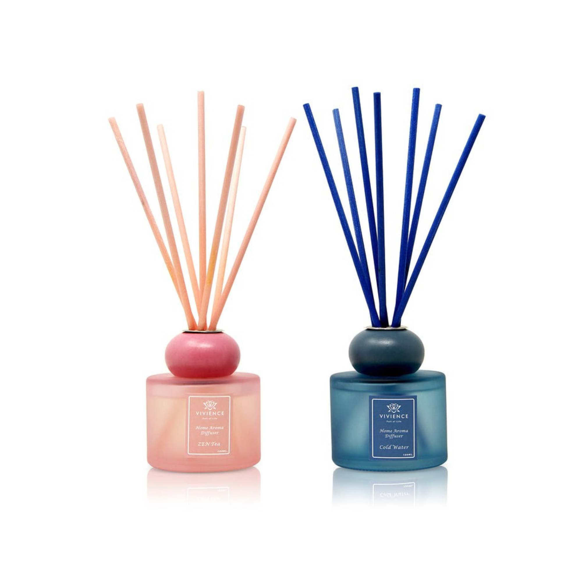 Blue & Pink Cold Water Scent Diffusers - Set of 2