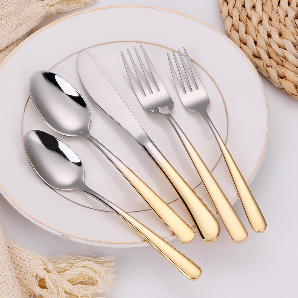 Colorblock Two Toned 20 Piece Flatware