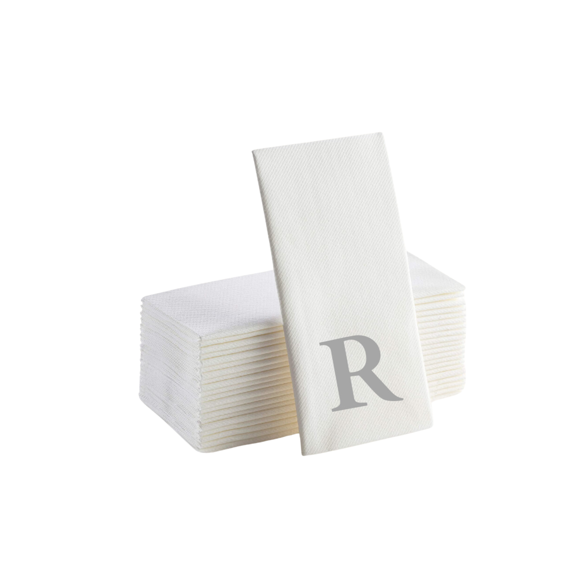 Silver Foil S Monogrammed Napkins Pack of 25