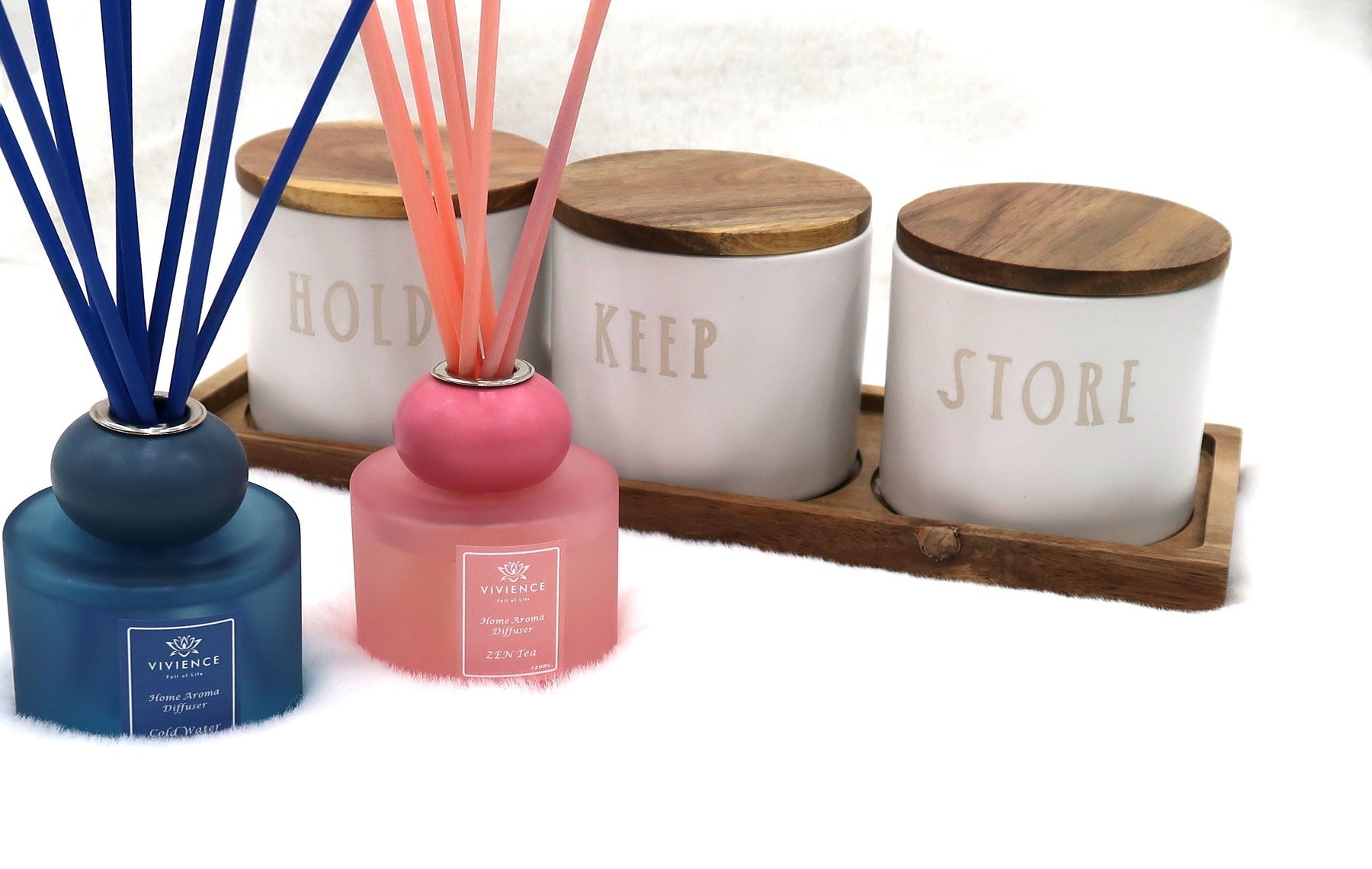 Blue & Pink Cold Water Scent Diffusers - Set of 2