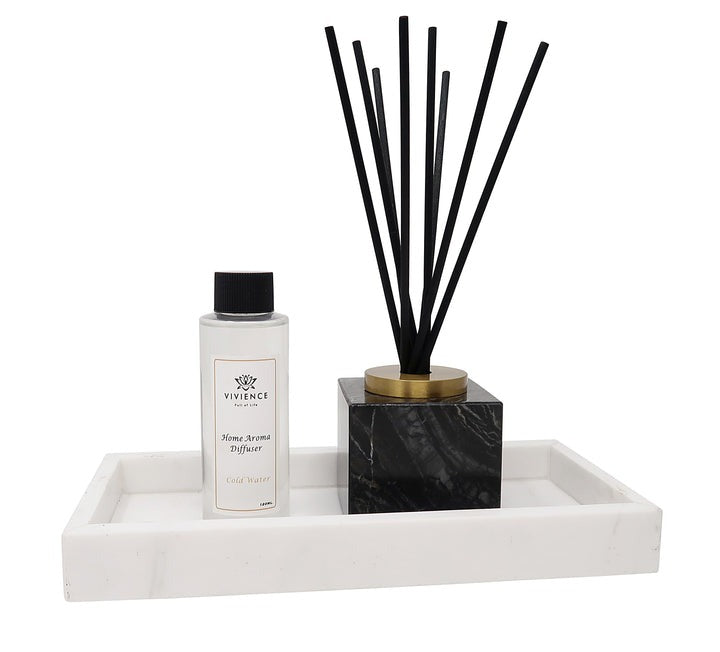 Black Marble Square Lily of the Valley Scent Diffuser