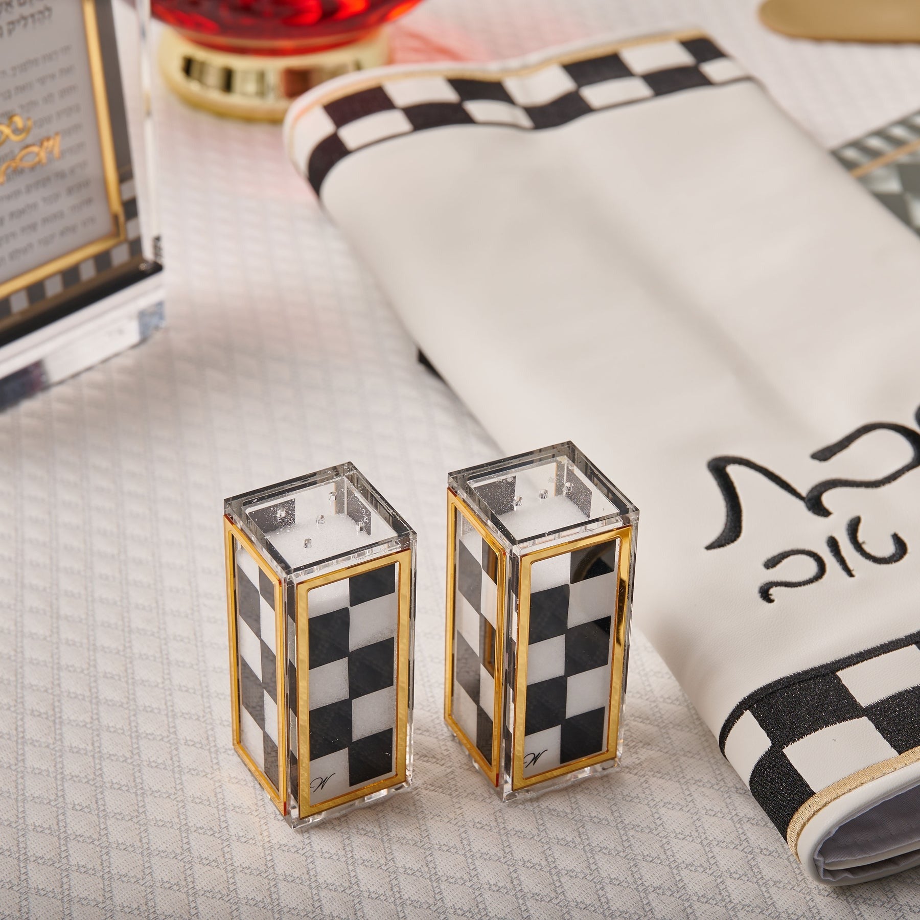 Onyx Salt Shakers
