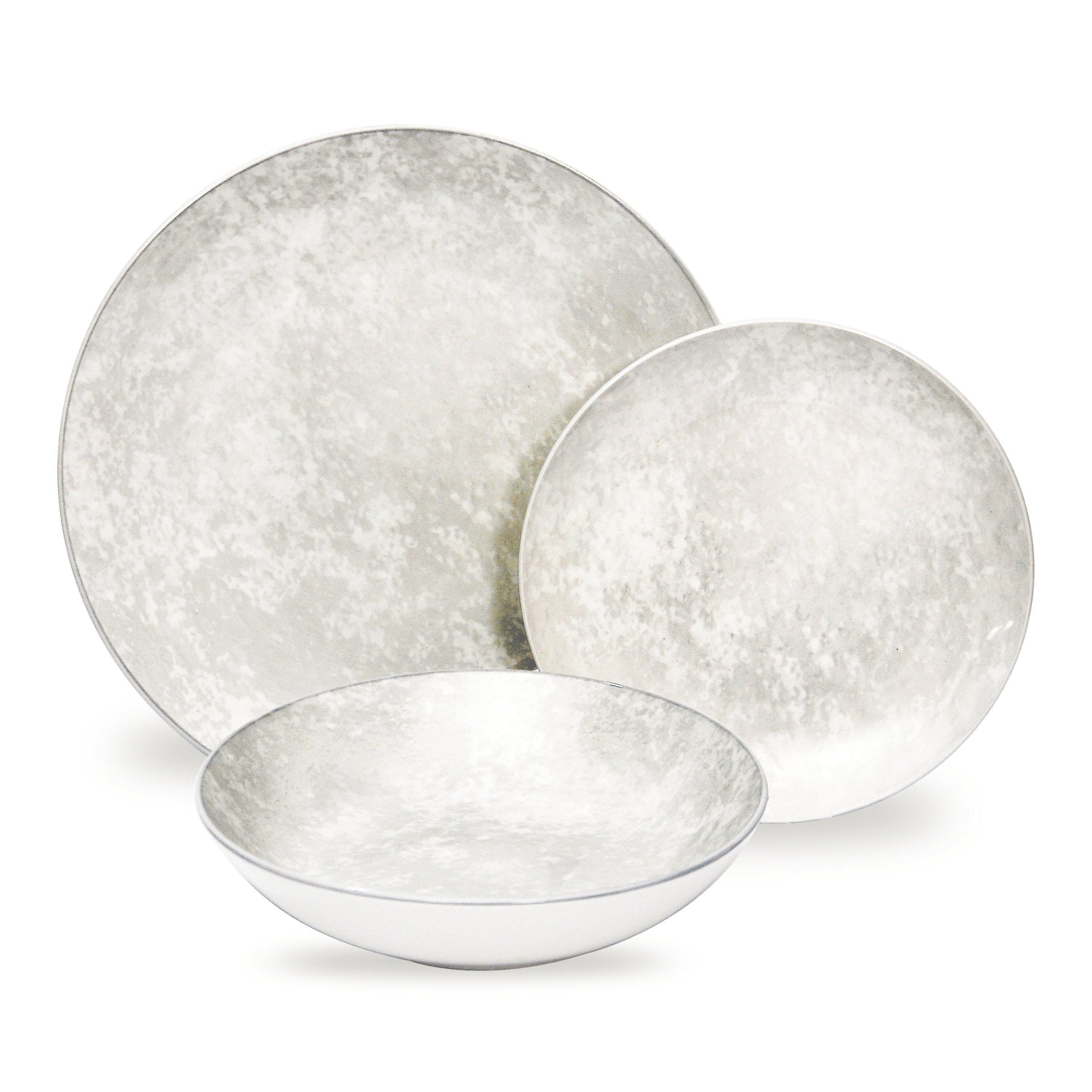 Wingate Pearl Porcelain 12 Piece Dinnerware Set