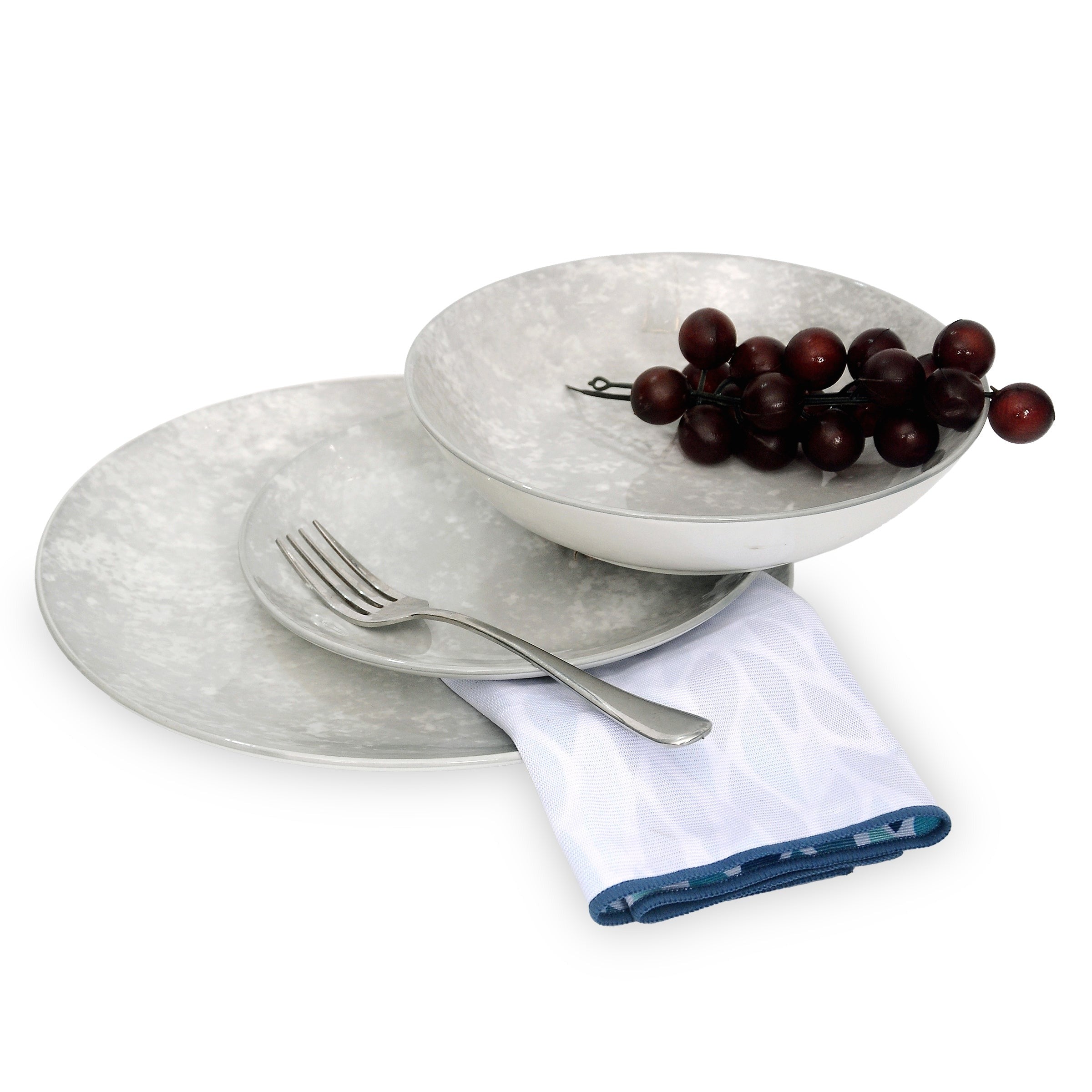 Wingate Pearl Porcelain 12 Piece Dinnerware Set