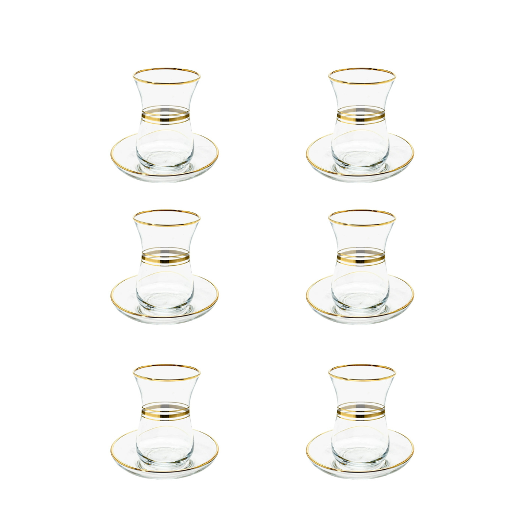Lav Glass Seder Cups set of 6