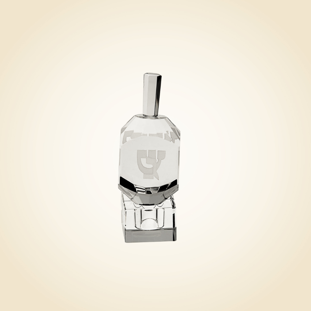 Crystal Dreidel on Stand