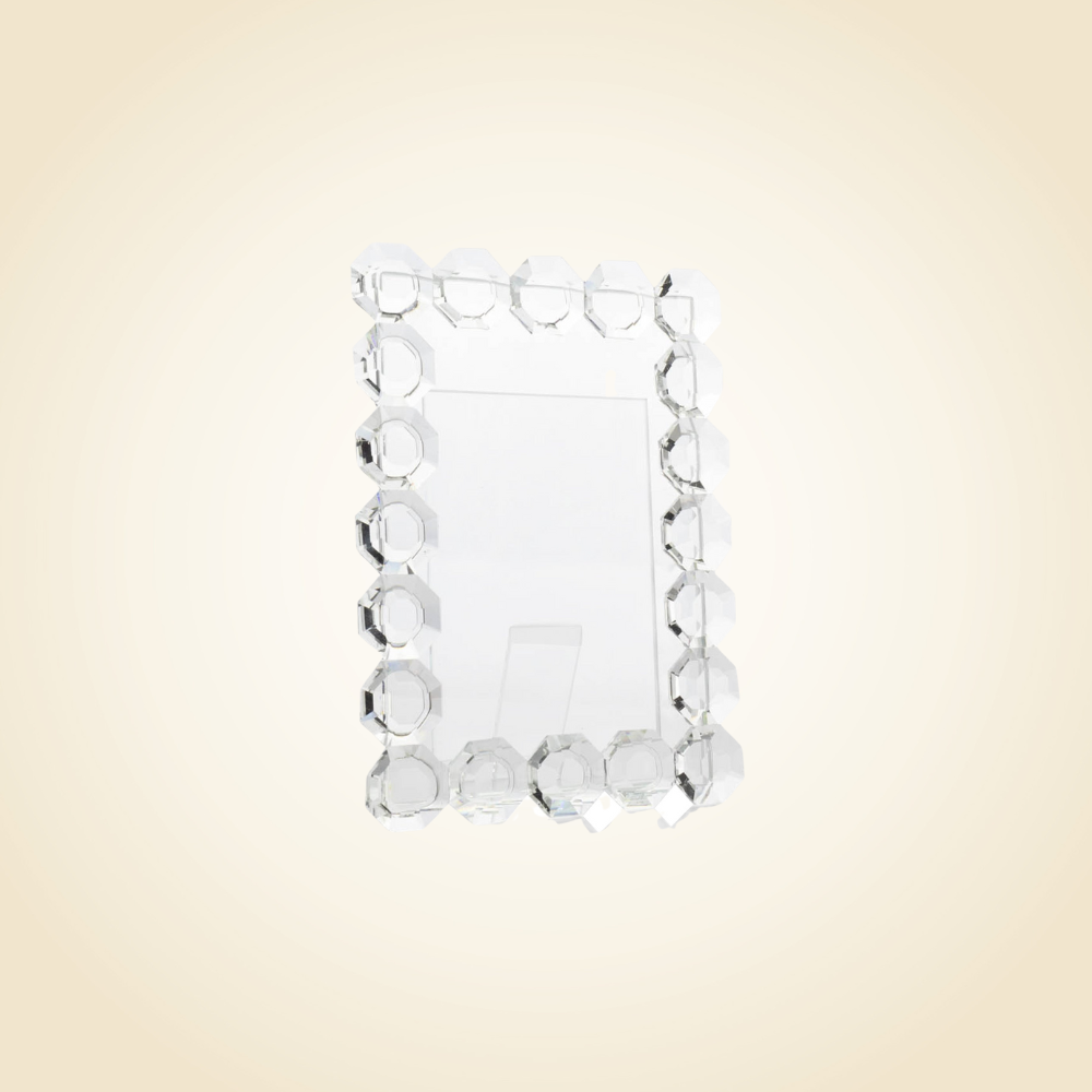 Octagon Crystal 5 x 7 Picture Frame