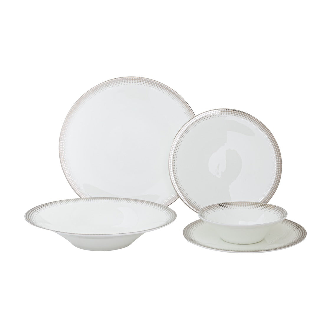 Vikko Shine - Ambassador Silver, 20 Pc Dinnerware Set, includes Service For 4