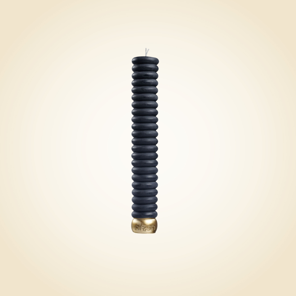 Havdalah Candle - Bubble Black
