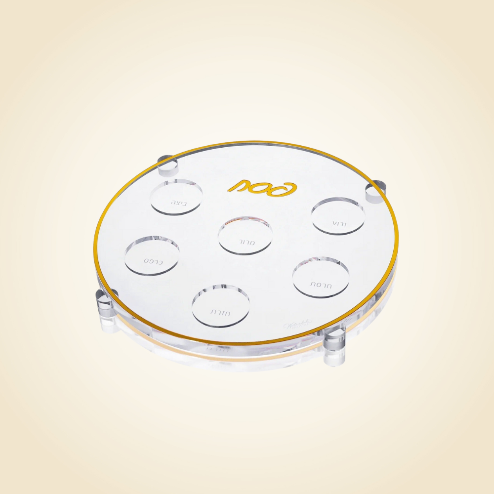 Classic Gold Seder Plate 13.5