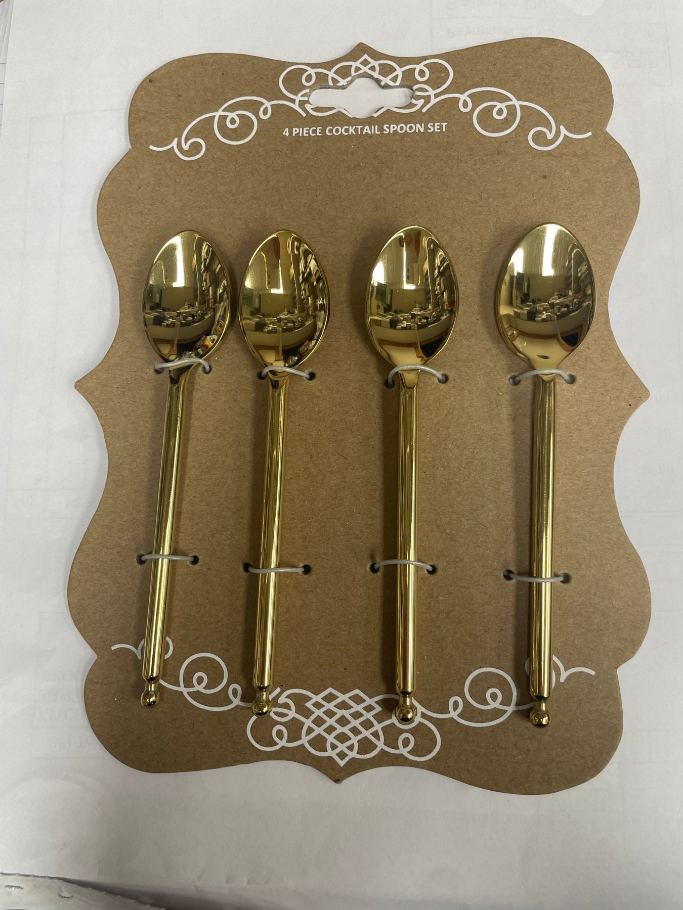 Rotunda Gold Dessert Spoons set of 4