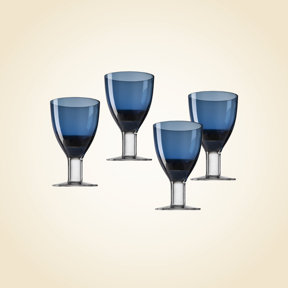 Galley Cobalt Goblets S/4
