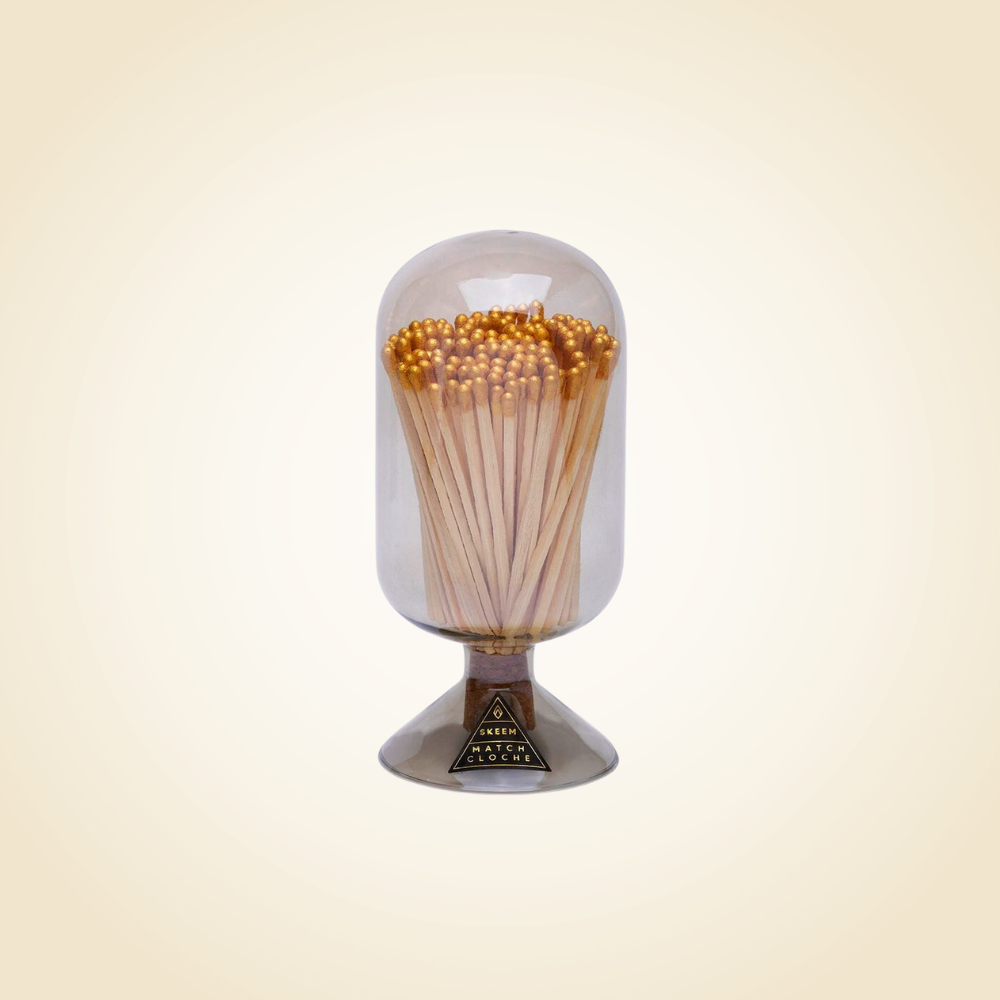 Smoke Match Cloche With Gold-Tipped Matches