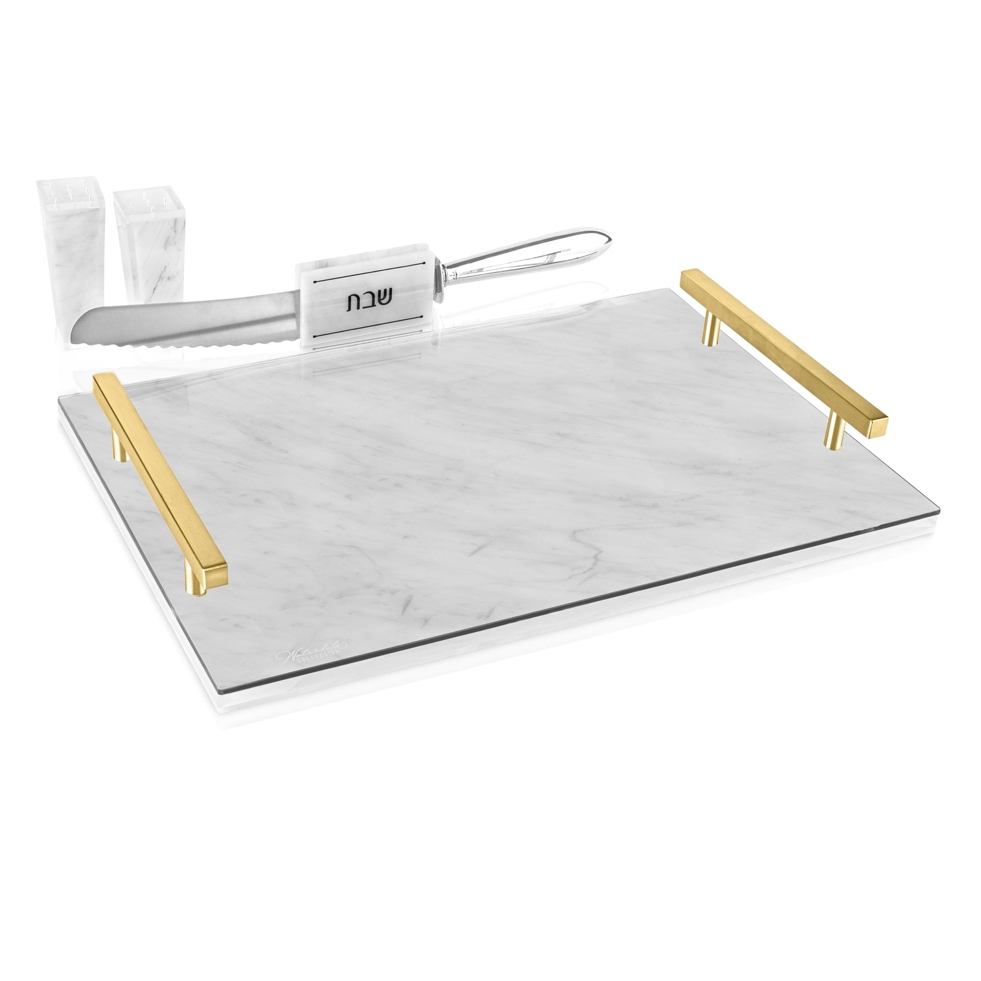 Marble Challah Board - Gold